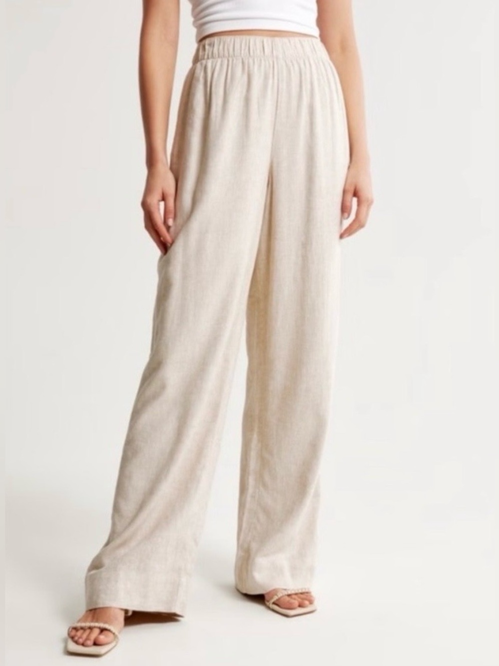 Abercrombie & Fitch Pull-On Linen Pant